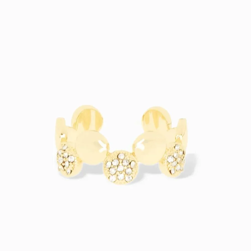 Marlyn Schiff Disc Pave Adjustable Ring